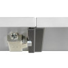 Türanschlagleiste grau RAL 7035 für 5mm Schloß 275cm