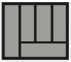 Besteckeinsatz OrgaTray 440 Breite: 451 bis 500mm Tiefe: 370 bis 440mm