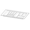 Besteckeinsatz OrgaTray 440 Breite: 801 bis 900mm Tiefe: 441 bis 520mm