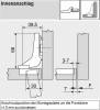 Topfscharnier CLIP top 110° (Innenanschlag) Standardscharnier