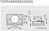 Topfscharnier GRASS TIOMOS 110° K19 (Einliegend) 52 / 5,5