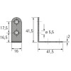 Universalwinkel 41,5mm / 41,5mm