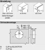Topfscharnier BLUM CLIP top W45 halbaufschlagend