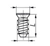 Systemschraube Senkkopf 6,3 x 13 mm,TX 20, Stahl vernickelt
