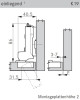 Topfscharnier GRASS TIOMOS 110° K19 (Einliegend) 45 / 9,5