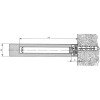 Tablarträger Nova 20, Tablarstärke 24 mm, Bohrtiefe 114 mm