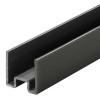 Wangenprofil, 19 mm, Schwarz gebürstet, 250 cm