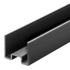 Wangenprofil, 25 mm, Schwarz gebürstet, 250 cm