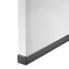Wangenprofil, 25 mm, Schwarz gebürstet, 250 cm