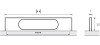 Möbelgriff -Apua- Bohrabstand 160mm Aluminium