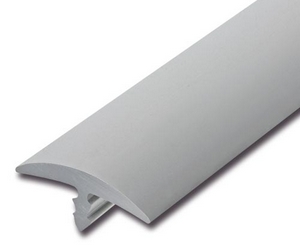 20mm breit Stegkante für 19mm Plattenmaterial PVC grau T-Molding