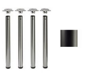 Tischbeine ø60mm x 710mm schwarz matt (Set)