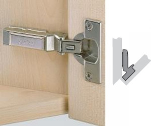 Topfscharnier Intermat 9944 W-45 125° für Negativanschläge