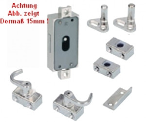 Drehstangenschloss mit einfacher Schließung, Set LINKS