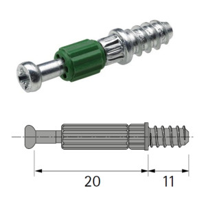 Twister Einschraubdübel für Rastex 15, DU 243 T