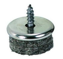 Filz-Parkettgleiter zum Anschrauben mit Metallgehäuse, 22mm