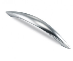 Möbelgriff -Carvo- Bohrabstand 128mm Edelstahl Optik