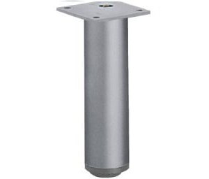 Möbelfuß Lano RO aus Aluminium silber eloxiert 100mm