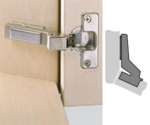 Topfscharnier Intermat 9936 W30 95° Einliegender Anschlag