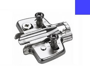 Anschraub-Kreuzmontageplatte 5mm mit Direktbefestigungsschrauben