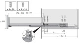 Vollauszug Quadro V6 5D XS (10 kg) mit Silent System, 250 mm