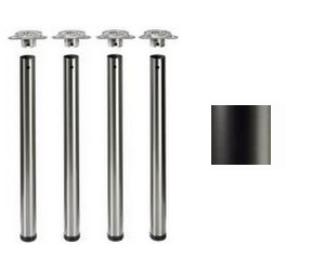 Tischbeine ø50mm x 710mm schwarz matt (Set)