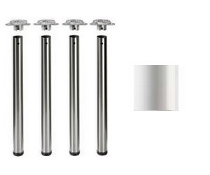 Tischbeine ø60mm x 710mm weiß (Set)