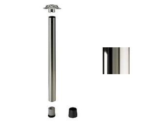 Tischbein ø60mmx1200mm, ablängbar, hochglanz verchromt