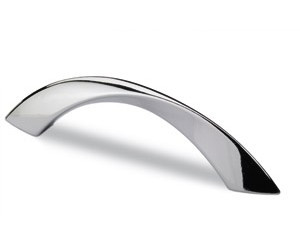 Möbelgriff -Coria- Bohrabstand 128mm Chrom glanz