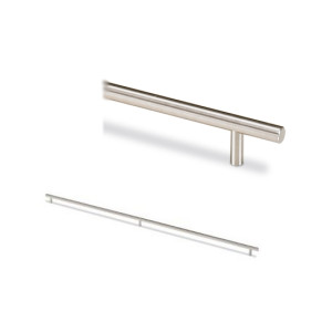 Möbelgriff -Hale- Bohrabstand 2 x 540mm Edelstahl Optik