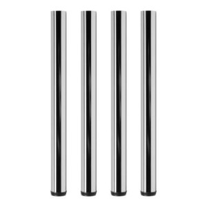 Tischbeine ø60mm x 1100mm aus Stahl Oberfläche Chrom (Set)
