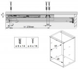 Actro 5D Vollauszug für Bodenmontage NL350mm bis 40kg
