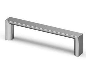 Möbelgriff -Baldone- Bohrabstand 128mm Zink Chrom matt