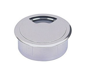 Kabeldurchlass 80mm Chrom Optik glanz