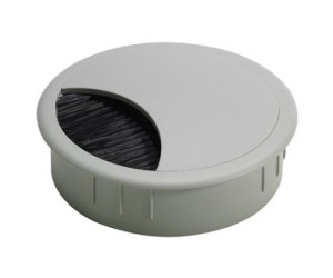 Kabeldurchlass 80mm mit Bürste grau