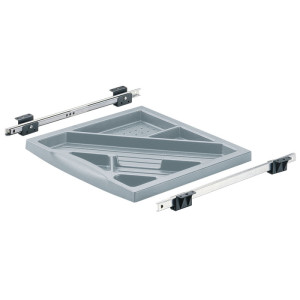 Schreibmaterialauszug Aluminium Optik