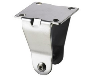 Bockrollen-Adapter Amar fix Chrom matt 75mm