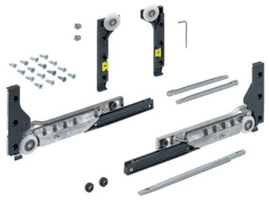 Slideline M Beschlagset, gedämpfte Holzschiebetüren, 30kg