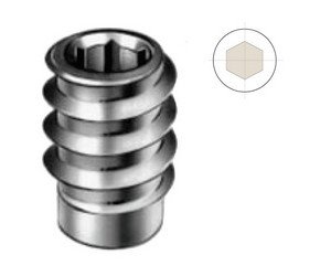 Gewindemuffe Typ SK M8 Länge 18mm