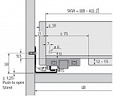 Actro 5D Vollauszug mit Silent System 650mm XL bis 70kg