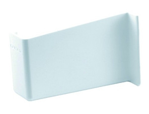 Abdeckkappe für Schrankaufhänger links Kunststoff weiß