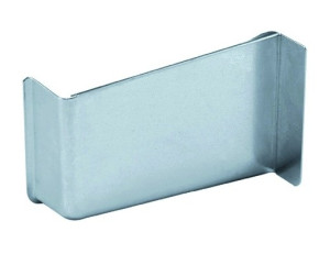 Abdeckkappe für Schrankaufhänger links Stahl vernickelt