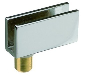 Glastürscharnier Messing 40/20 verchromt poliert (Garnitur)