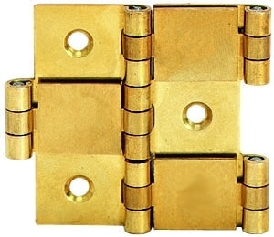 Paravent-Scharniere 50 x 25mm Messing