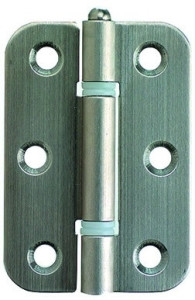 Scharnier, vernickelt matt 63x44mm