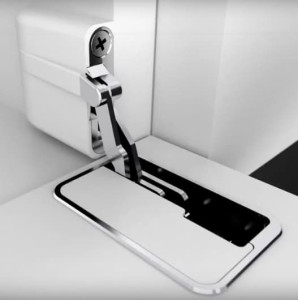 Abdeckkappen-Set rechts / weiß zum In-Side Klappenscharnier