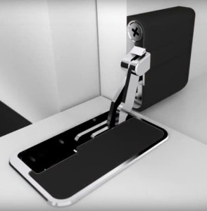 Abdeckkappen-Set links / schwarz zum In-Side Klappenscharnier