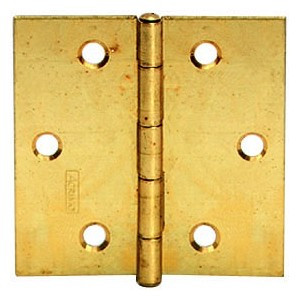 Möbelscharnier Messing blank 60/60 leichte Ausführung