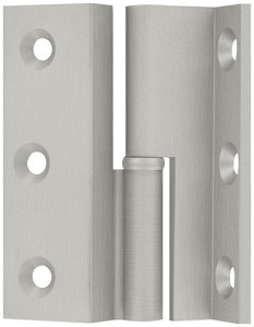 Möbelband, Kr. D 7,5 Rollendurchm. 6mm, 50mm RECHTS, vernickelt matt