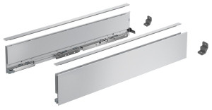 AvanTech YOU Set Zarge, Höhe 101mm x NL 400mm, silber, links und rechts